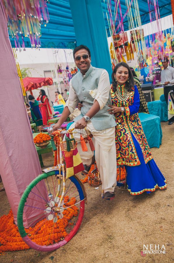 Photo of Funky bicycle prop for mehendi