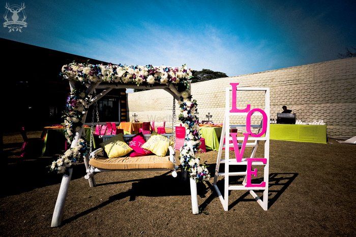 Photo of Mehendi swing with LOVE stand