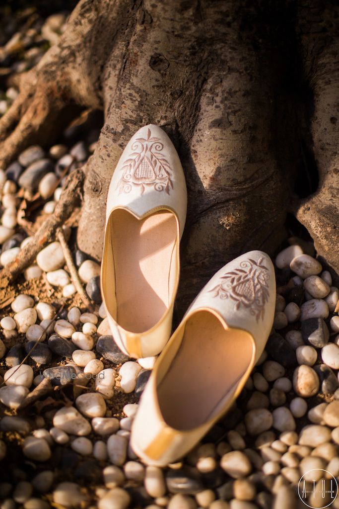 Photo of Groom embroidered shoes