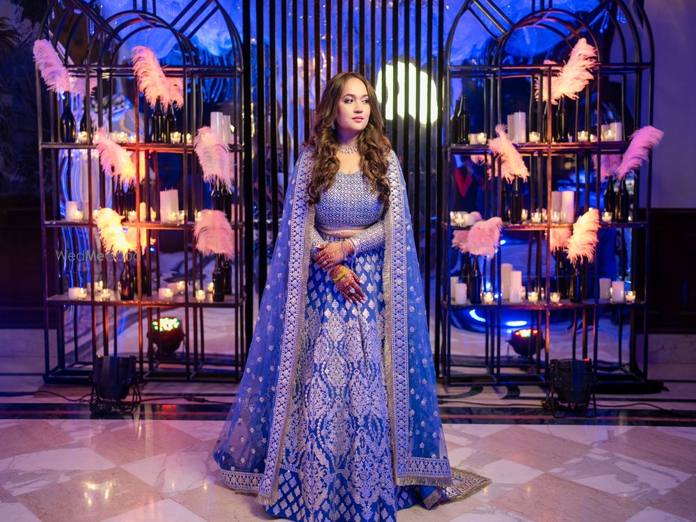 Photo of Sangeet lehenga in blue!