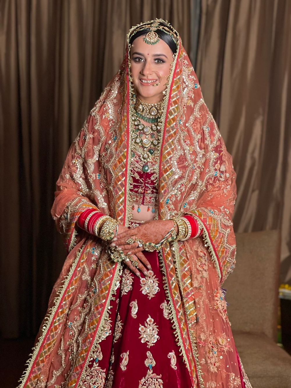 Photo of Traditional bridal look for wedding day