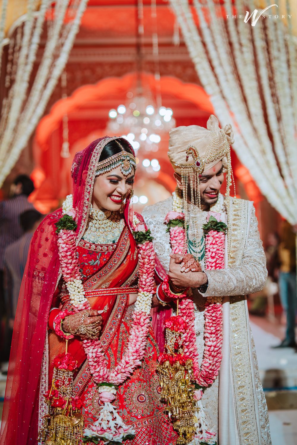 Photo of A happy couple portrait from the wedding day.