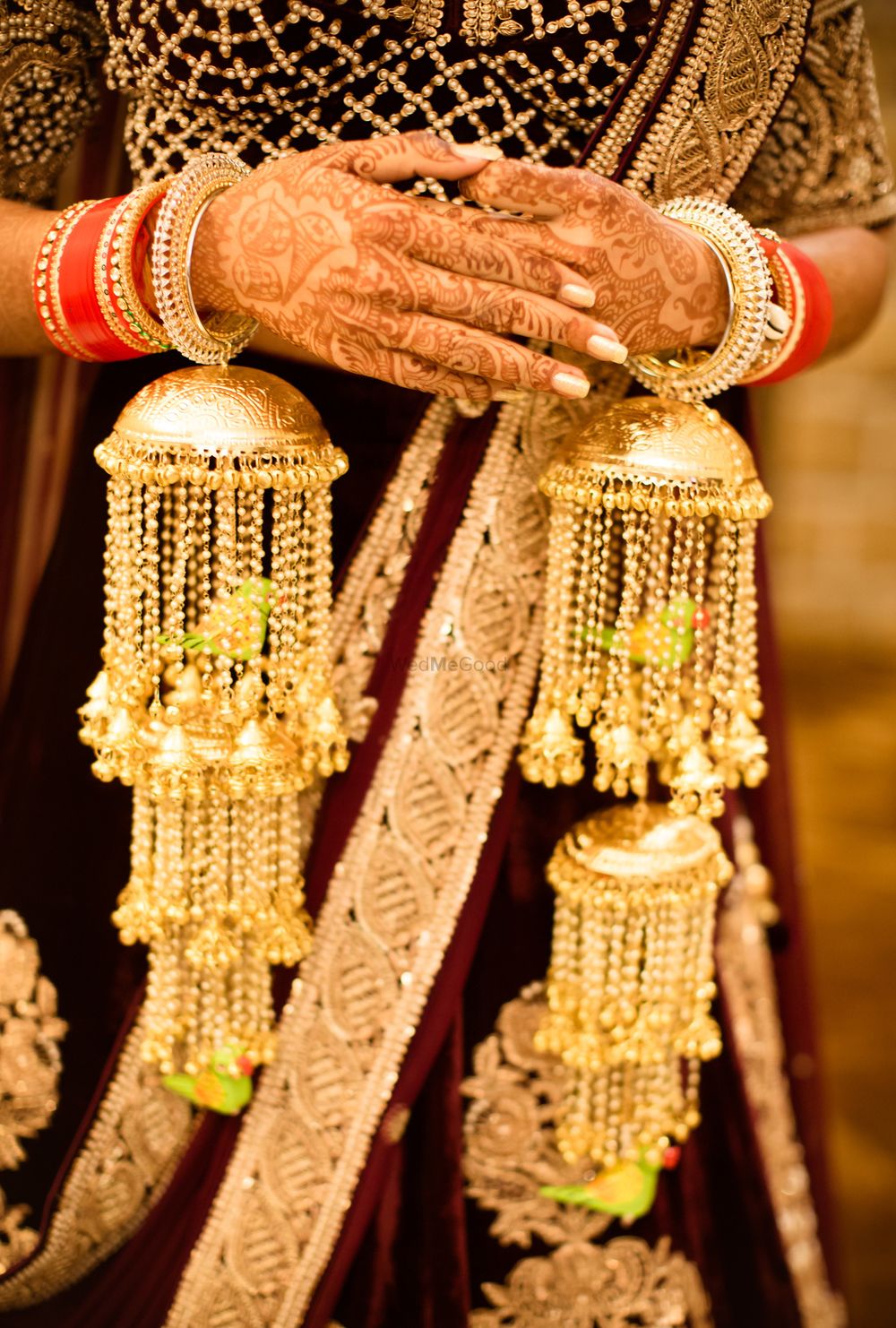 Photo of Unique bridal kaleere with parrots