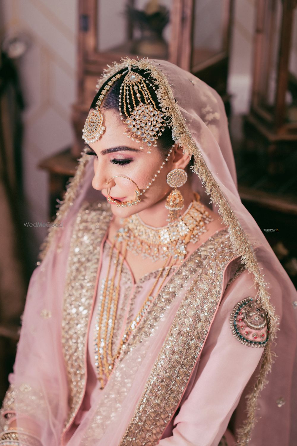 Photo of layered bridal jewellery