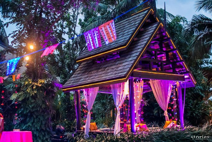 Photo of purple hut