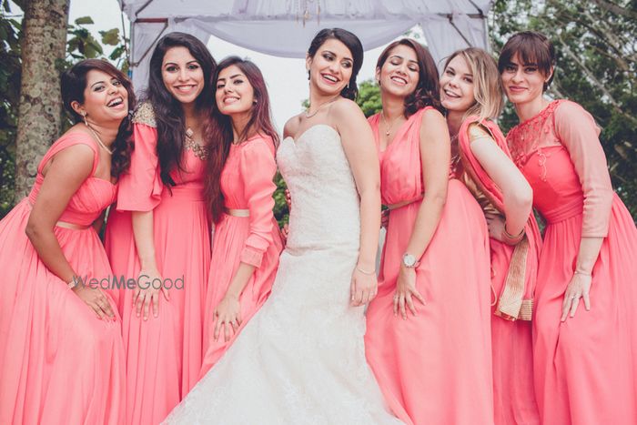 Photo of bridesmaid photos