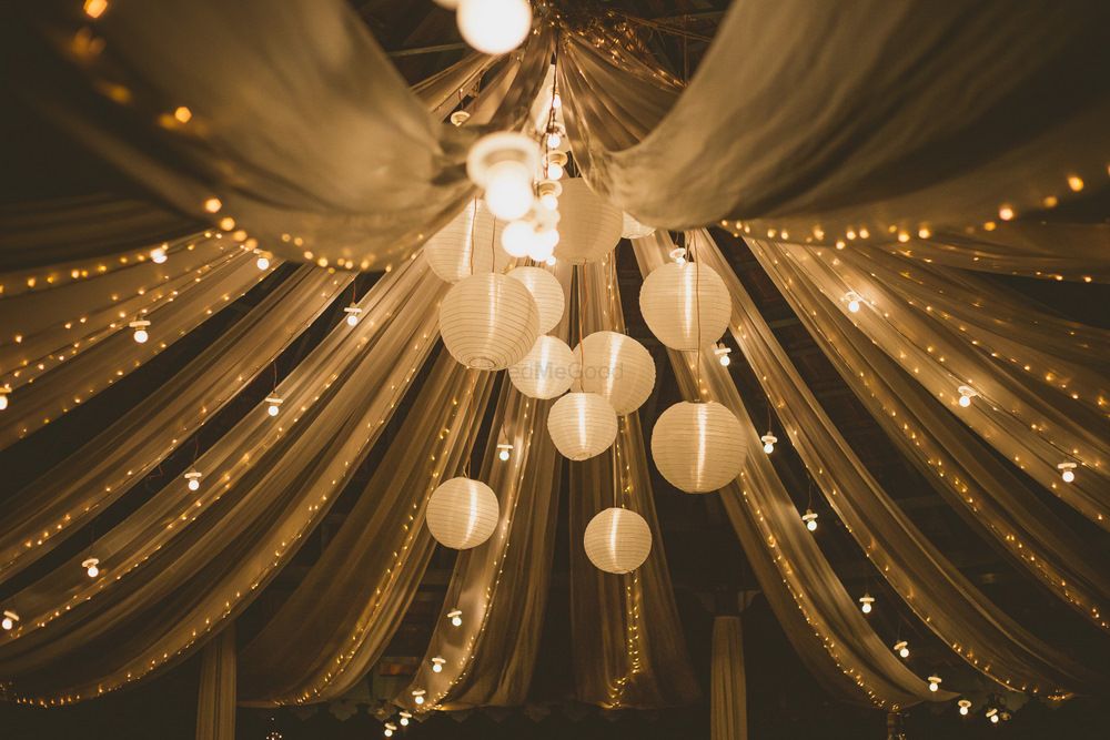 Photo of Lantern decor hanging from ceiling