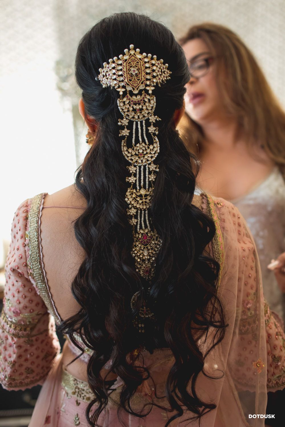 Photo of A pretty hair accessory for the bride on her wedding day.