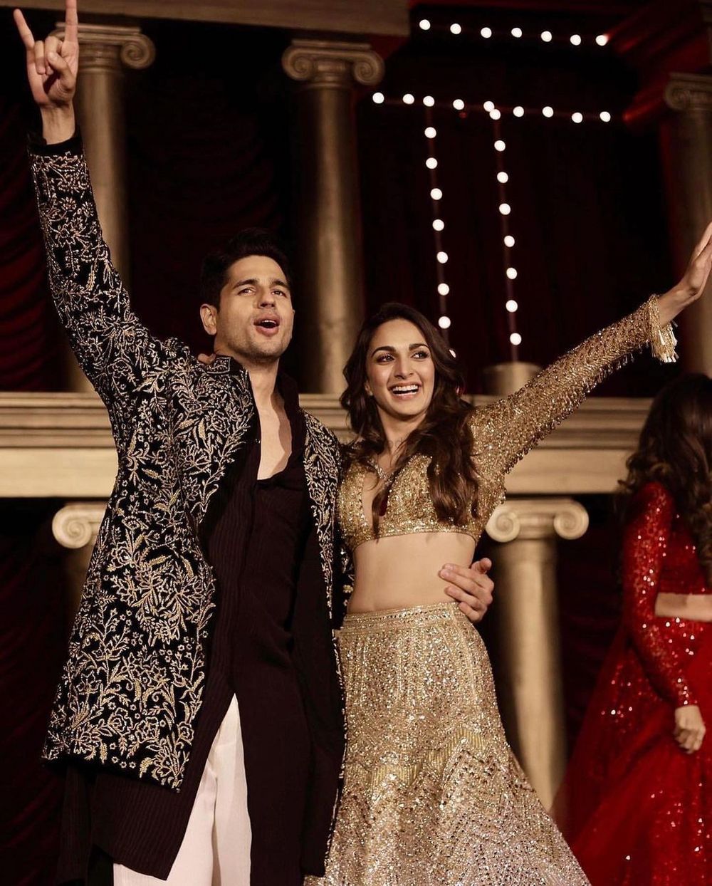 Photo of siddharth malhotra kiara advani sangeet photo dancing