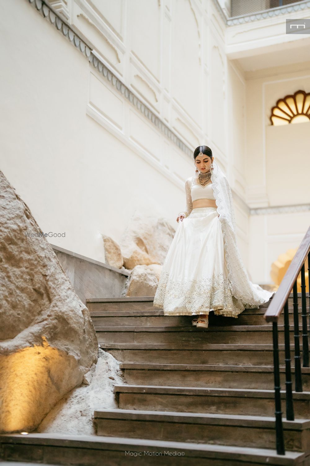 Photo of wedding day bridal portrait