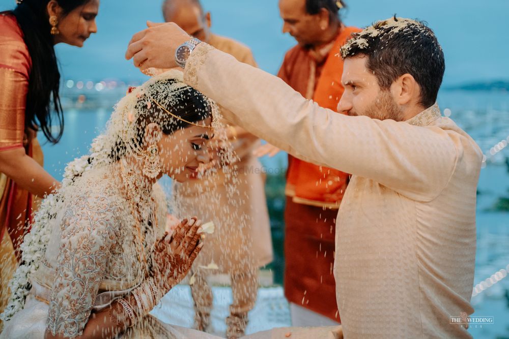 Photo of South indian couple while doing rituals shot