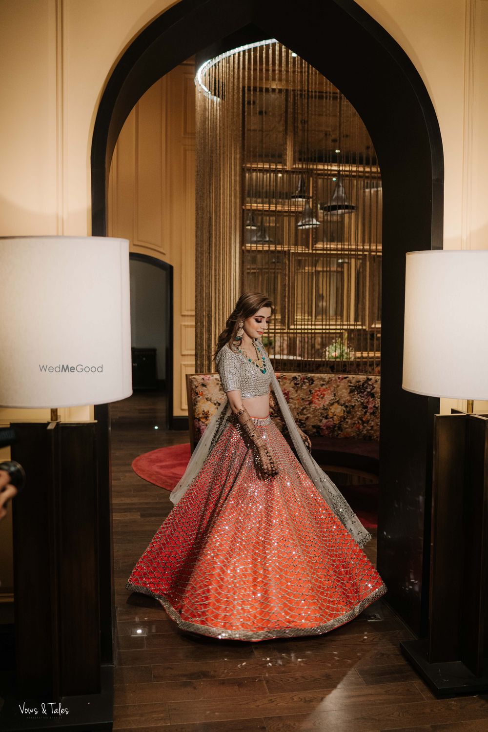 Photo of Twirling bride on mehendi day