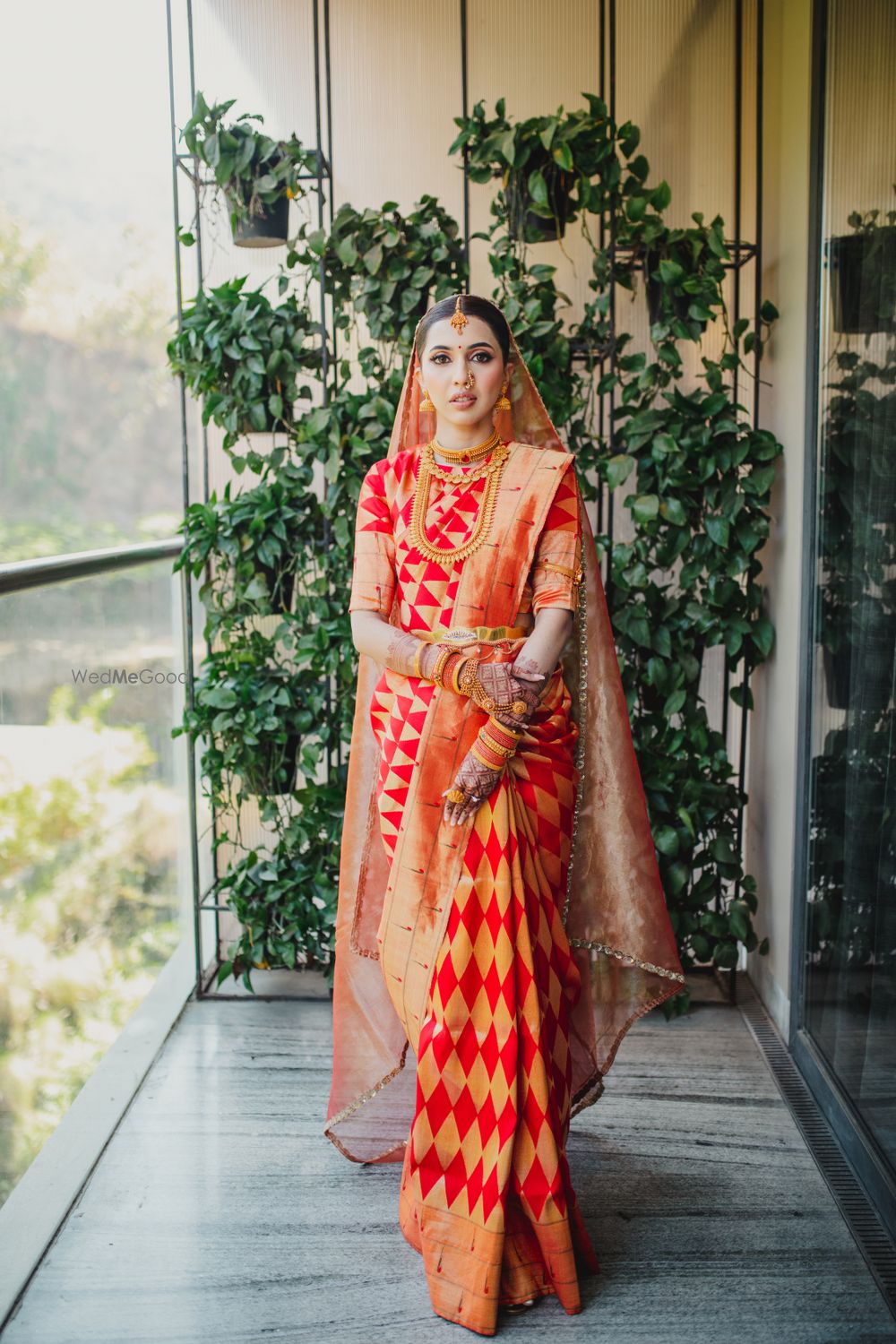 Photo of marathi bride portrait