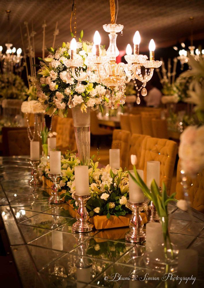 Photo of Table setting with flowers