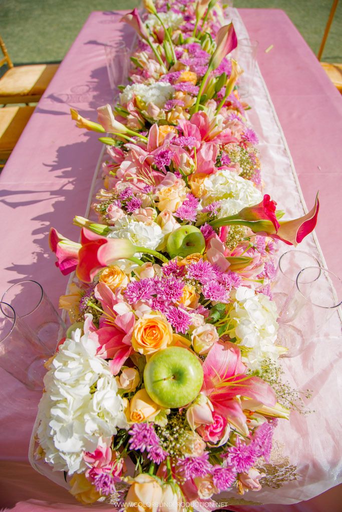 Photo of Table decor runner with fruits in it
