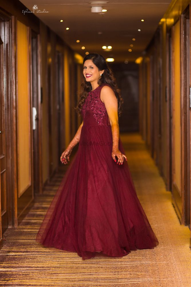 Photo of Deep Purple Cocktail Gown for Bride