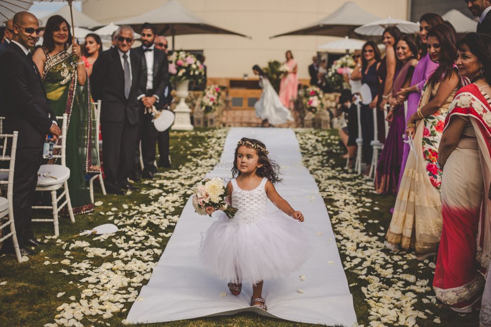 Photo of Flower girl at Indian wedding