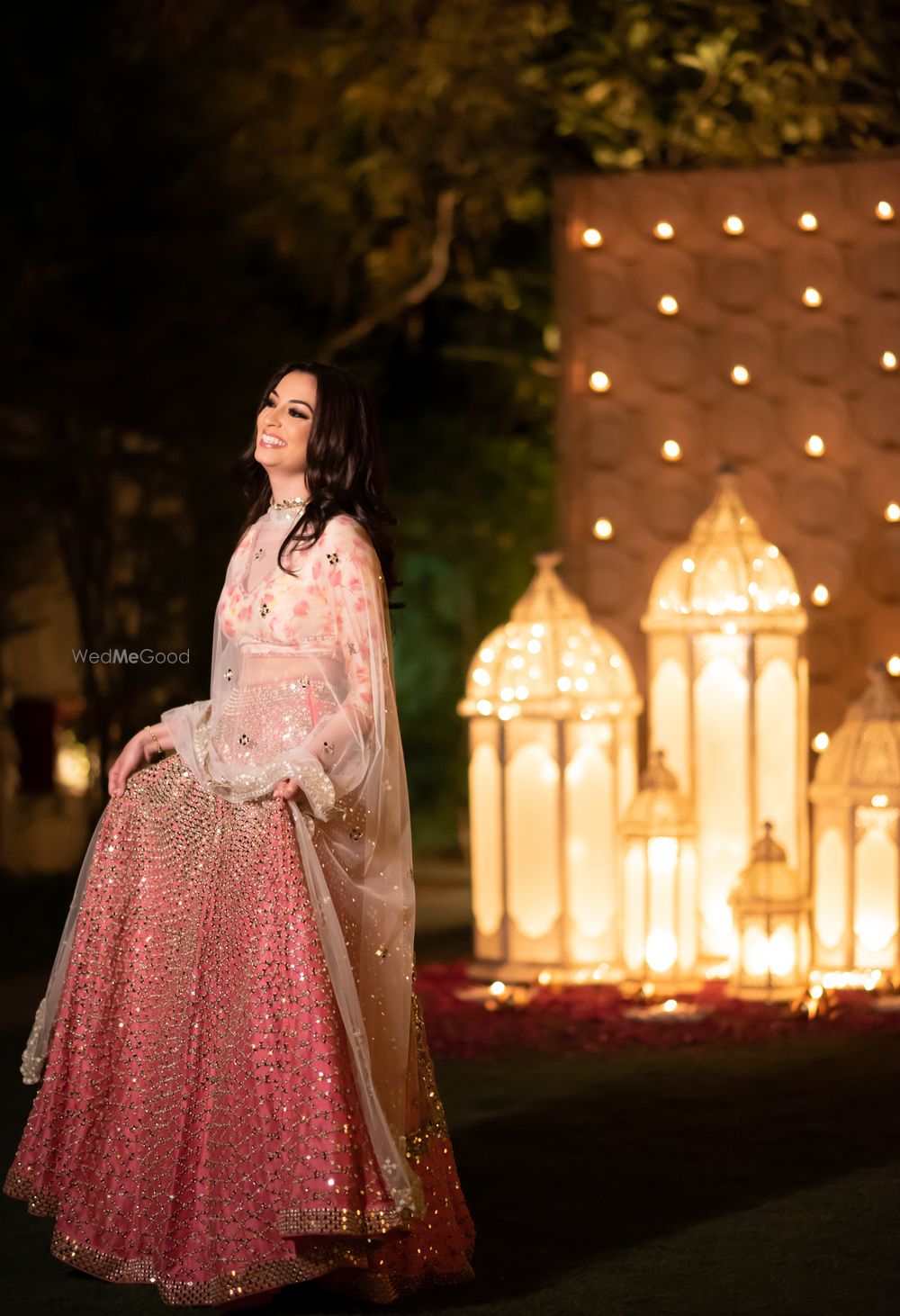 Photo of A happy bridal shot.