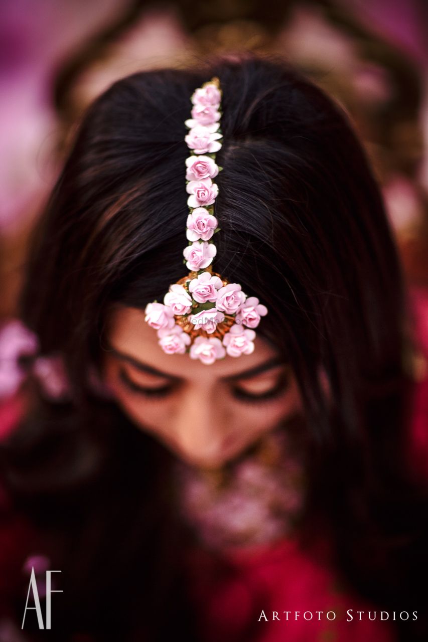 Photo of Trending mehendi jewellery floral maangtikka
