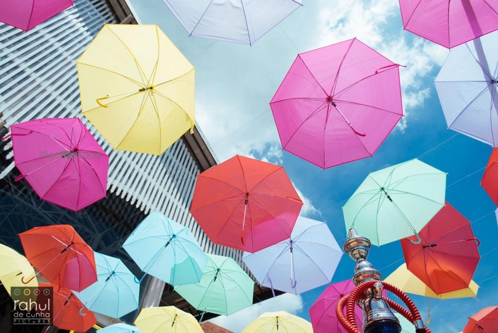 Photo of umbrella ceiling decor