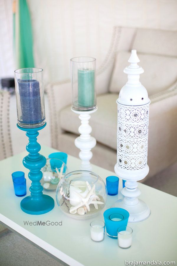 Photo of Candle table centerpieces