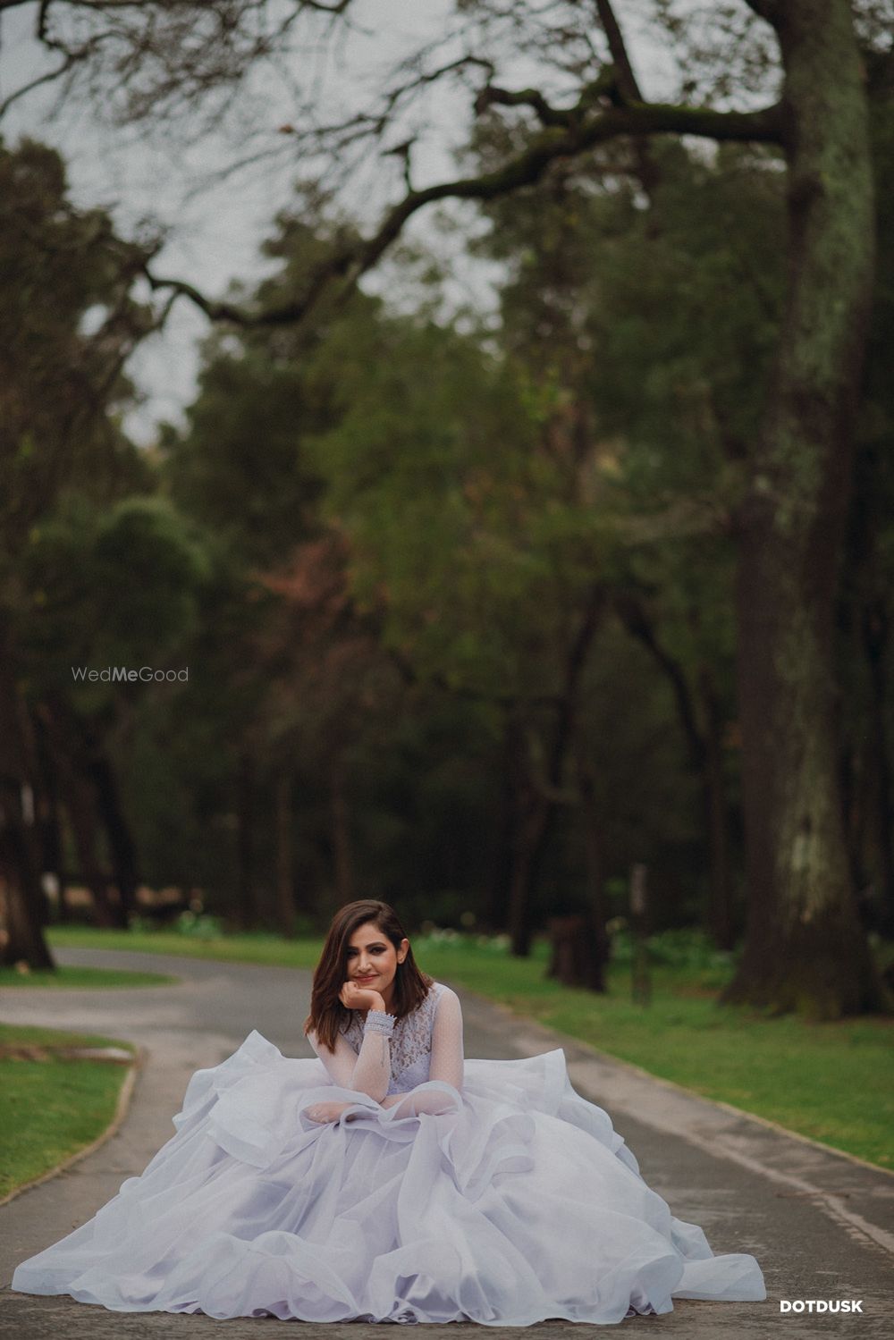 Photo of Ruffled lilac gown for engagement