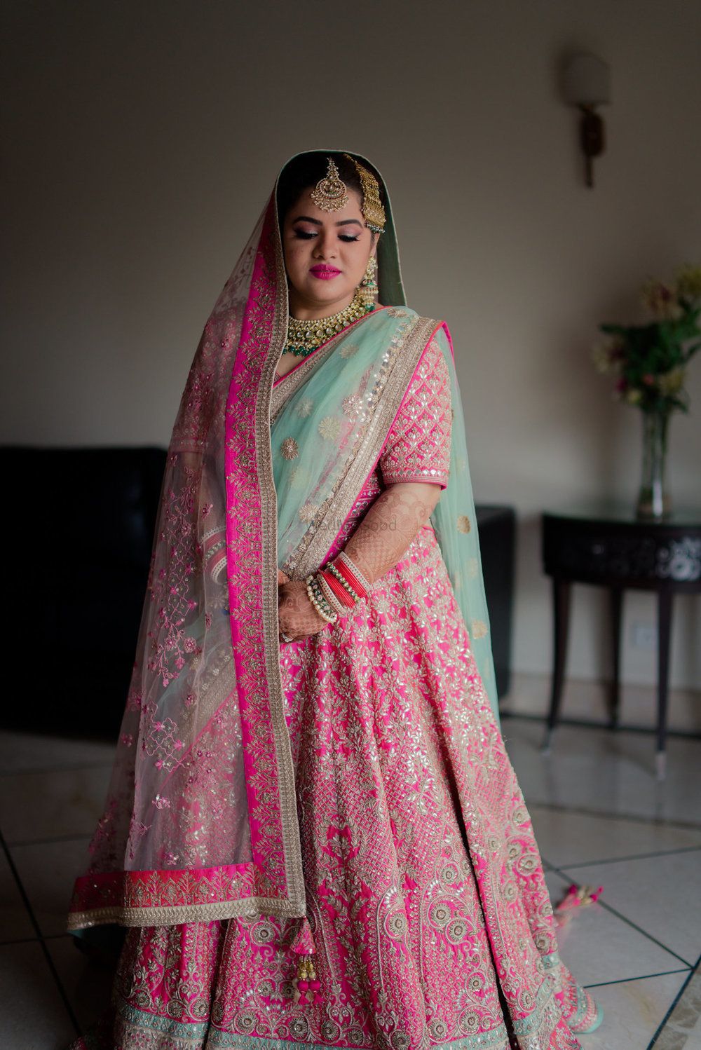 Photo of Stunning light pink lehenga for wedding
