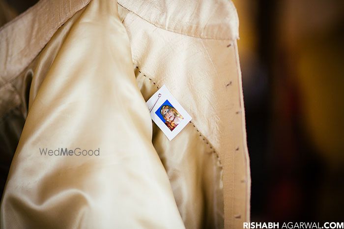 Photo of pinning grandmoms photo inside sherwani