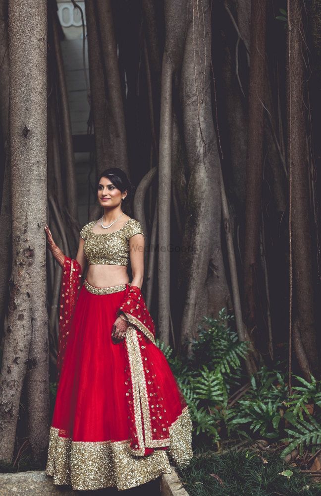 Photo of Sparkly gold bridal blouse