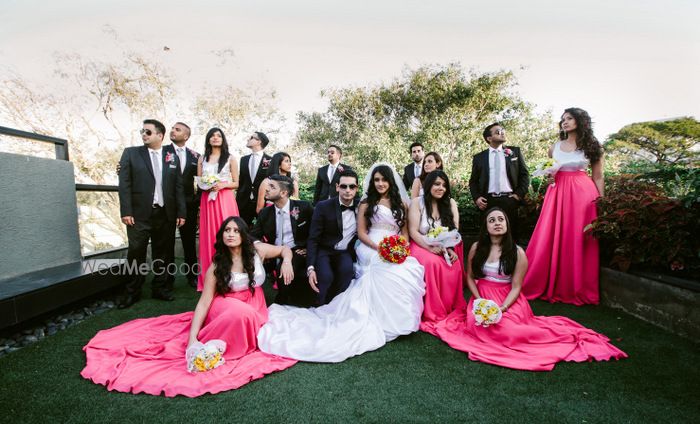 Photo of bridal party photography