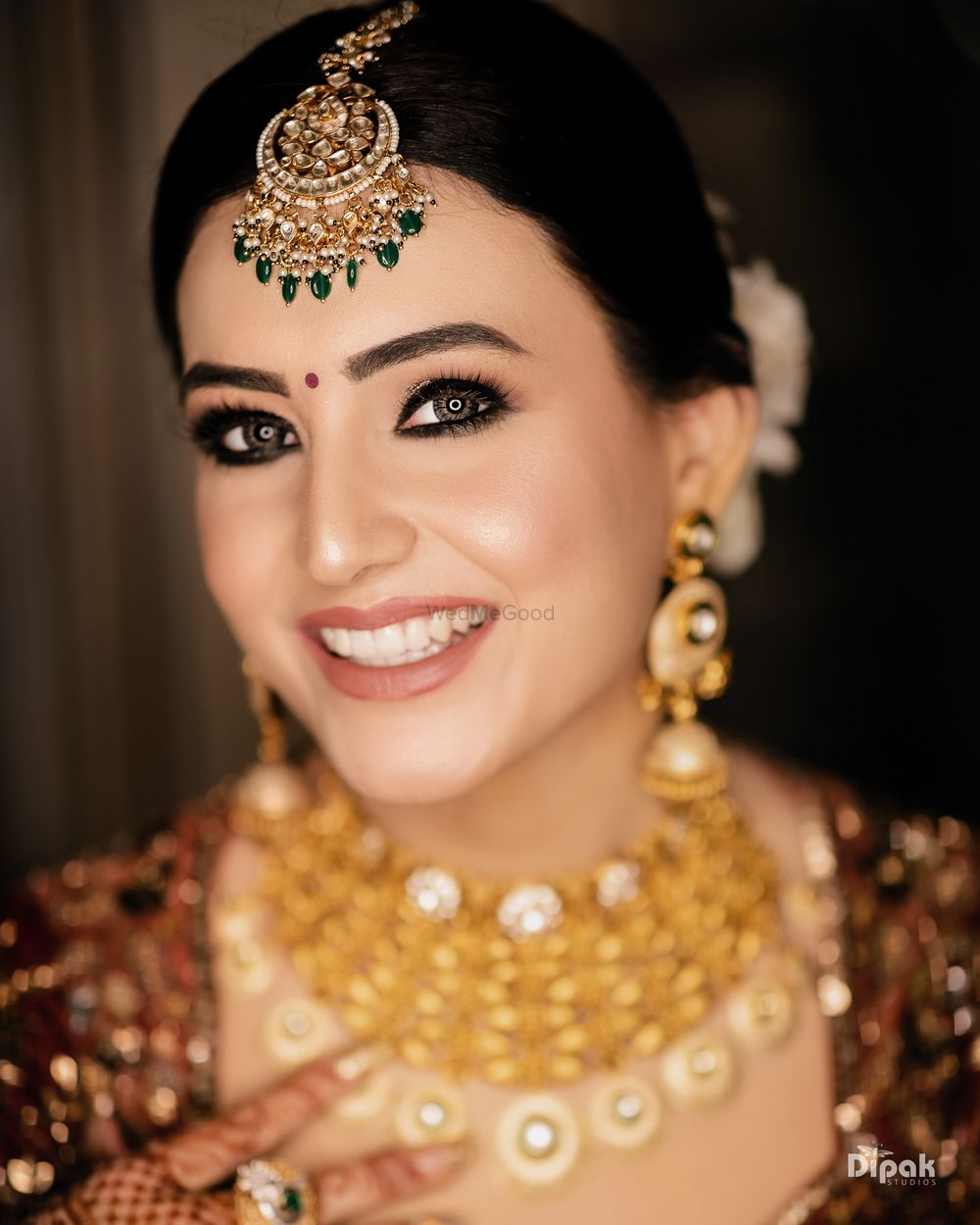 Photo of Beautiful bridal makeup on wedding