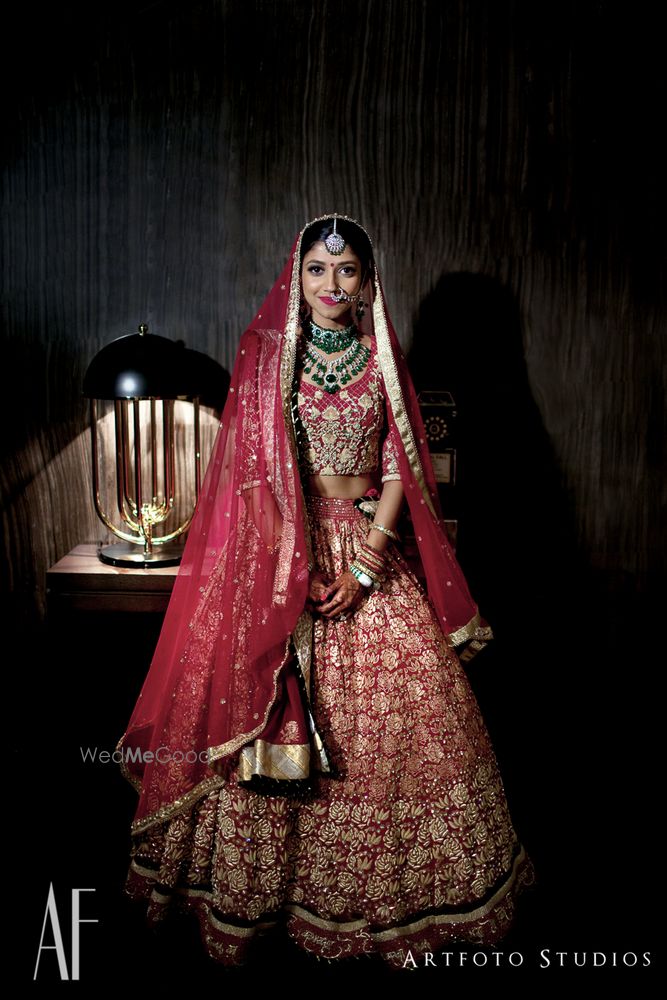 Red Bridal Lehenga Photo