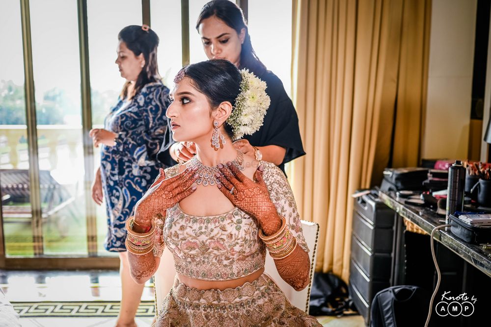 Photo of Getting ready shot of a bride.