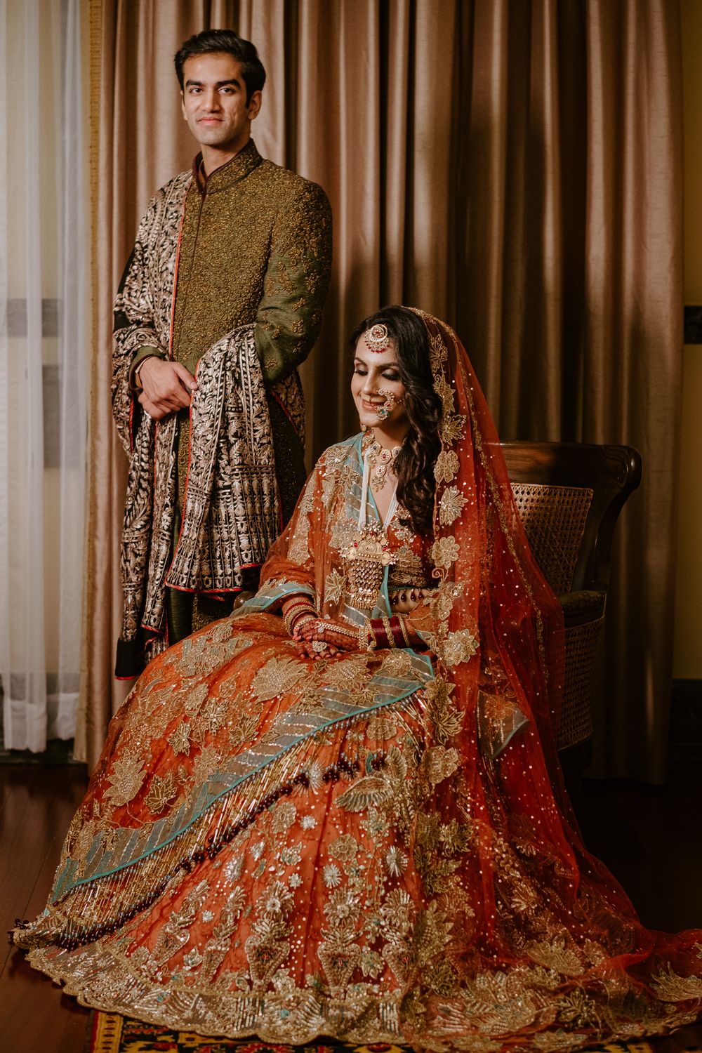 Photo of A royal couple portrait.