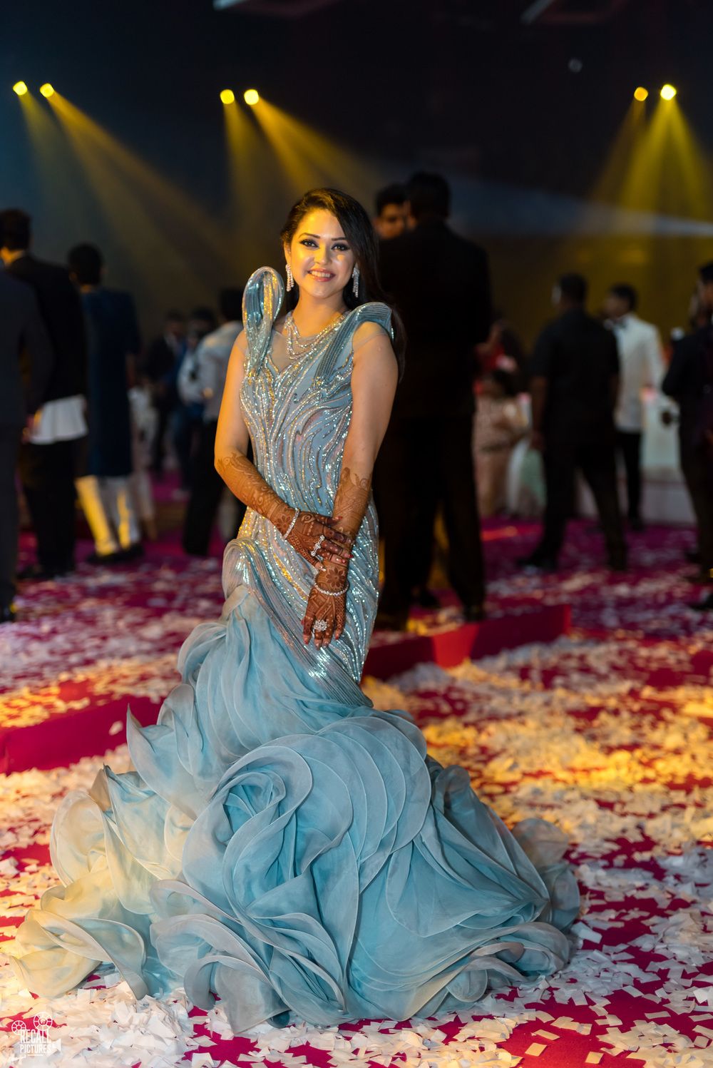 Photo of Silver gaurav Gupta gown for sangeet