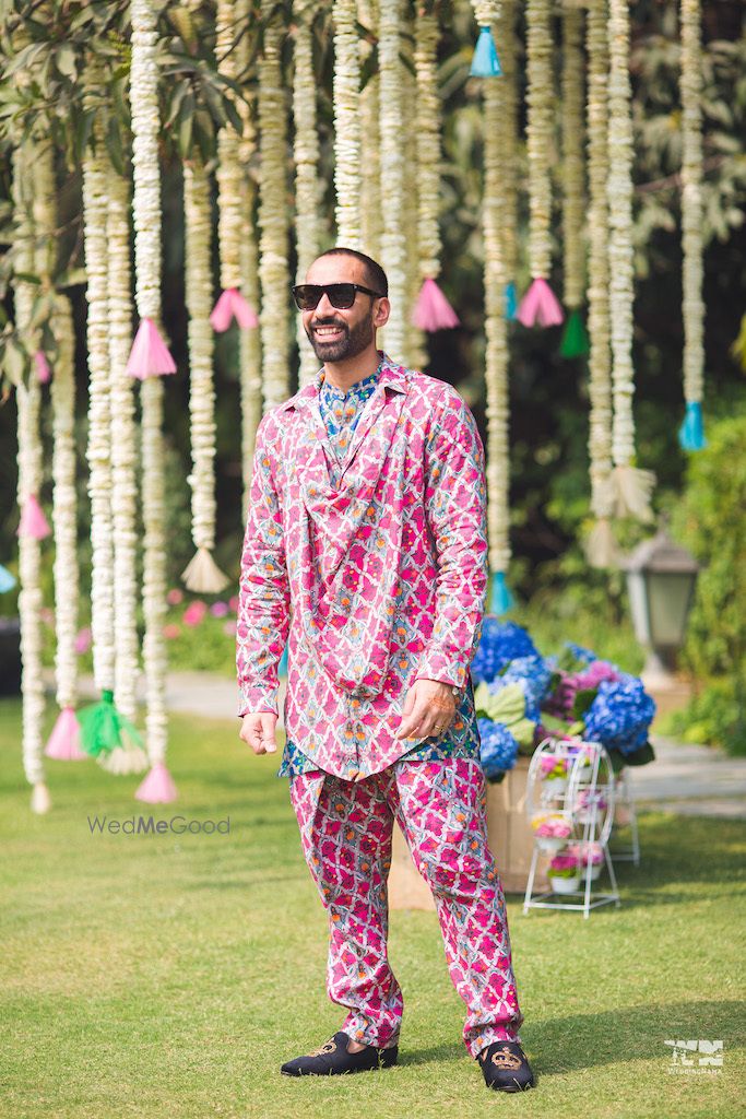 Photo of Quirky mehendi groomwear