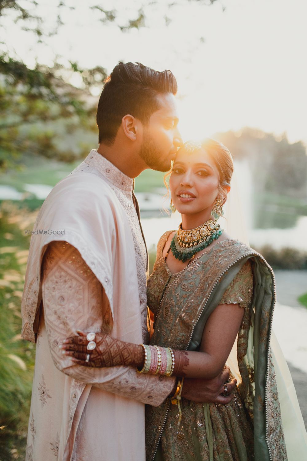 Photo of cute couple portrait