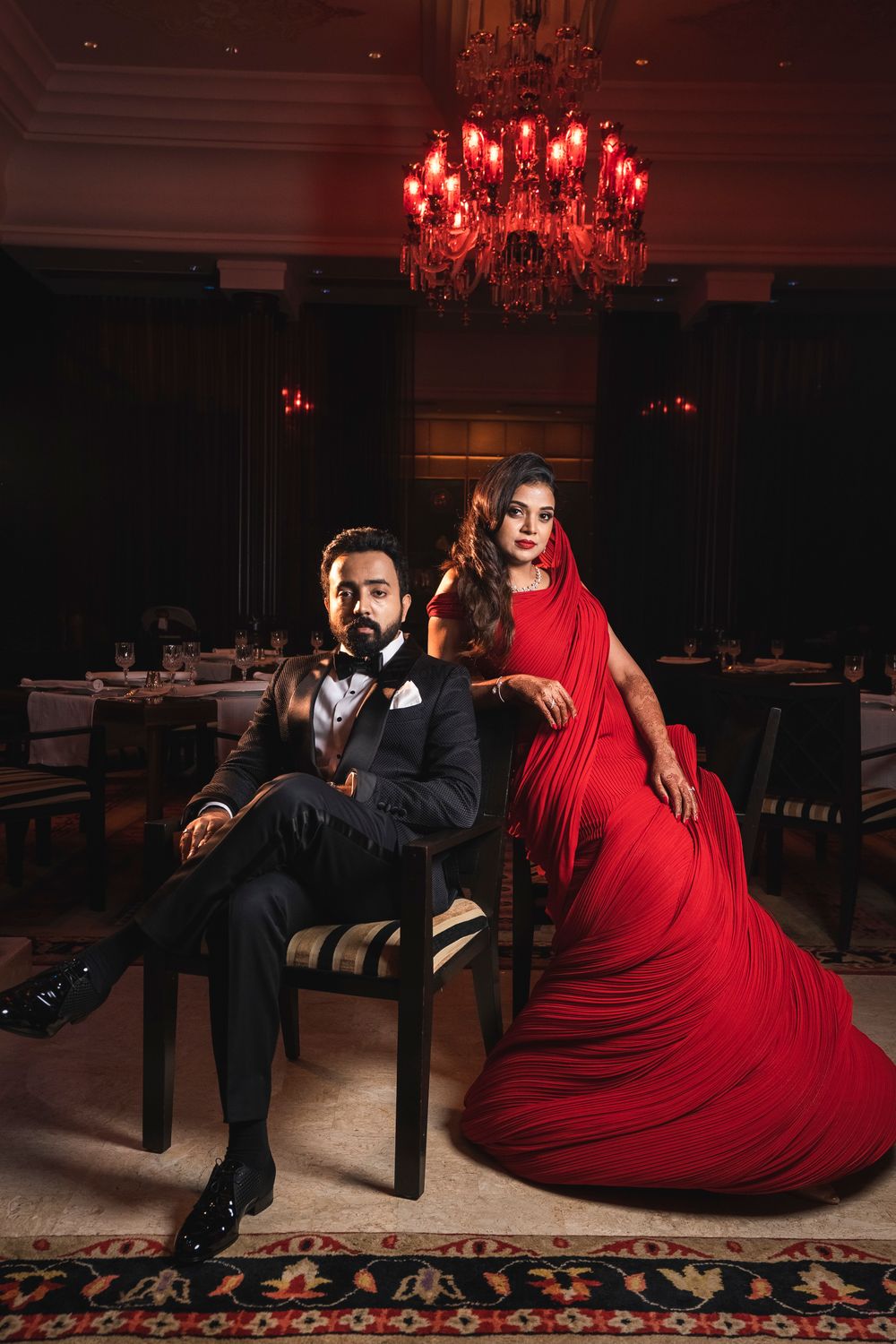 Photo of Red cocktail gown by gaurav gupta