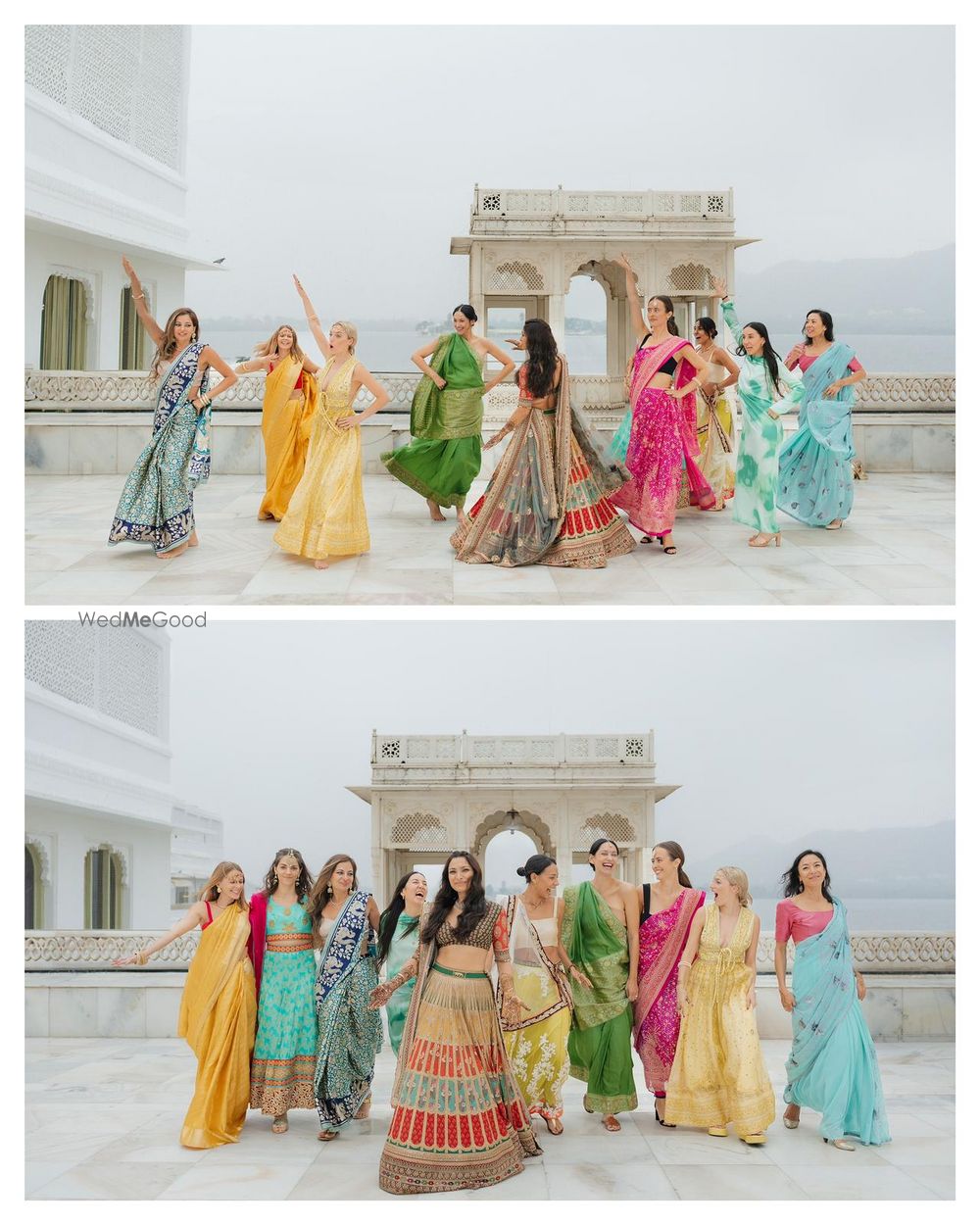 Photo of Super fun moments on the mehendi day with the bride with her bridesmaids