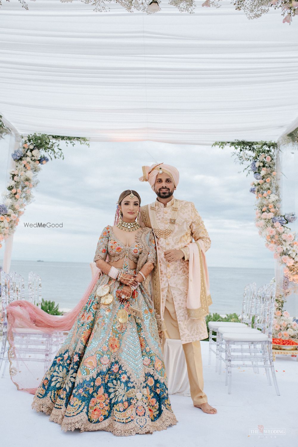 Photo of couple on wedding day