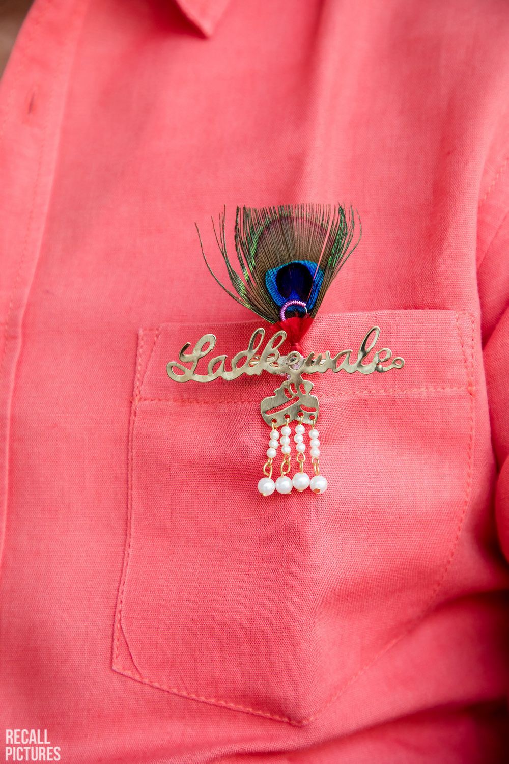 Photo of Ladkewale badges and brooch for girls or boys side
