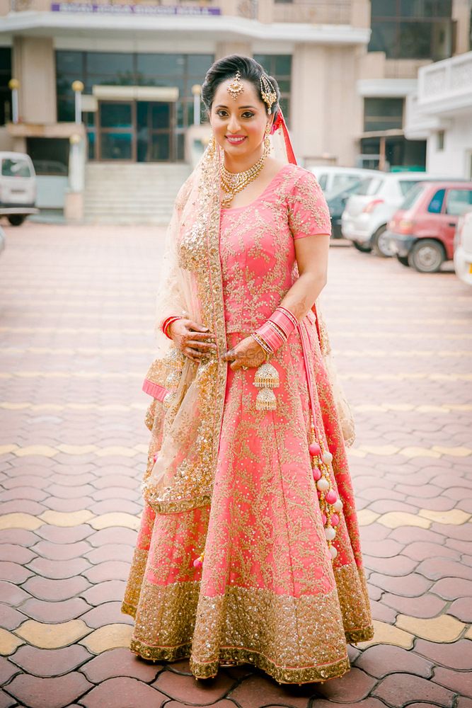 Photo of Pink sikh bridal anarkali