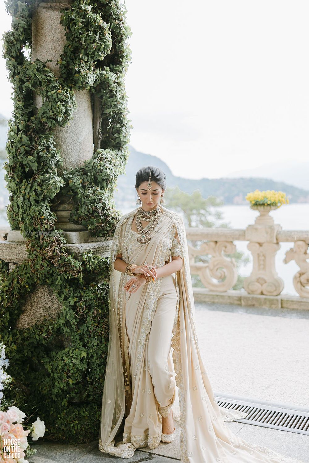 Photo of unique bridal portrait