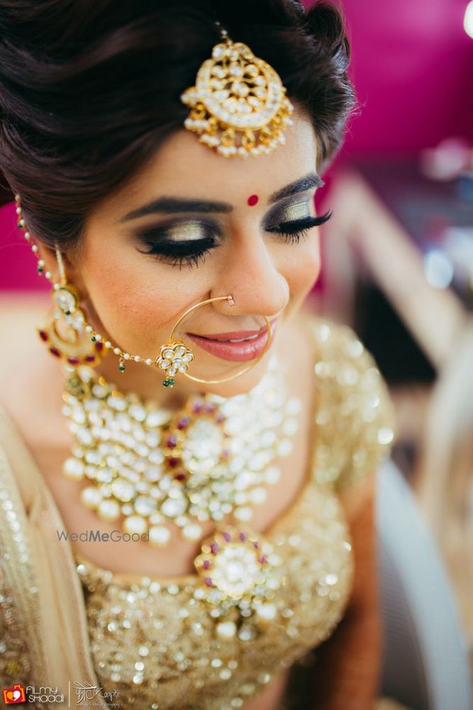 Gold Wedding Makeup Photo