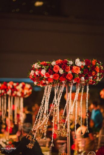 Photo of table centerpieces