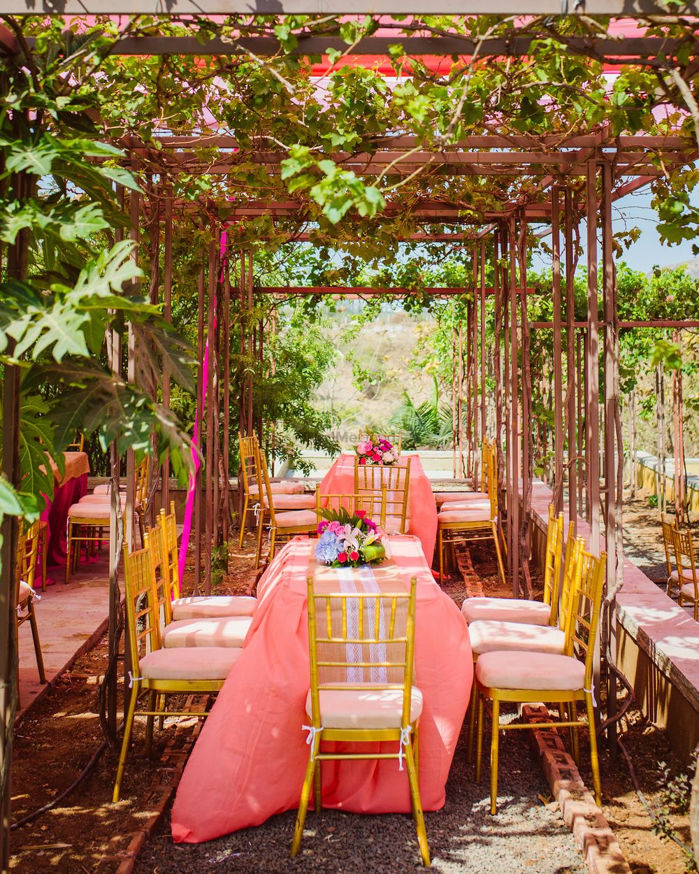 Photo of Pretty peach rustic wedding decor for table setting