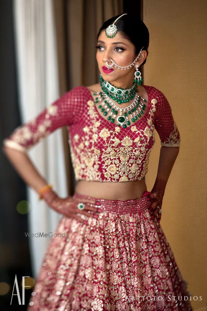 Red Bridal Lehenga Photo