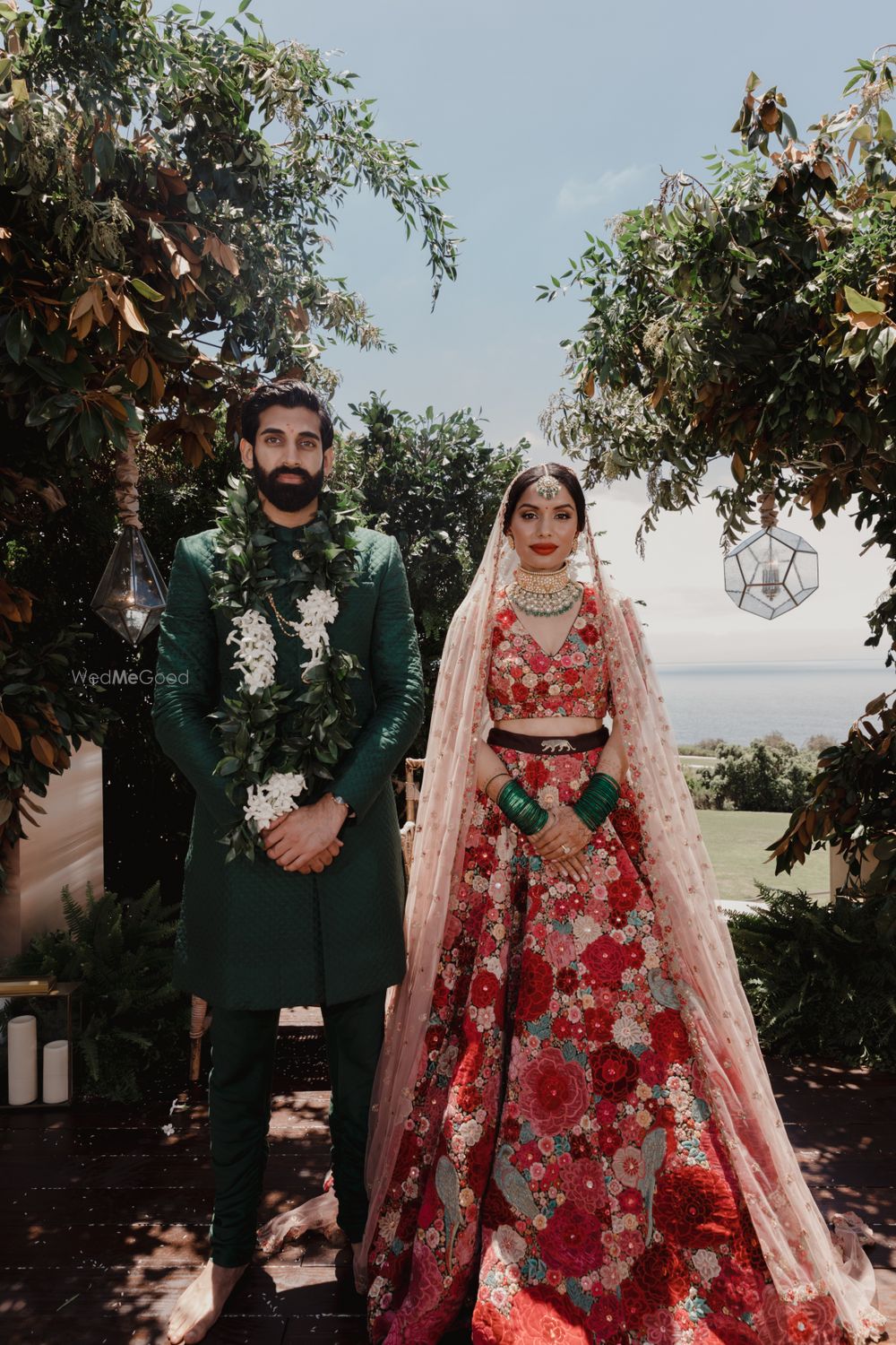 Photo of A couple on their wedding day after the ceremony