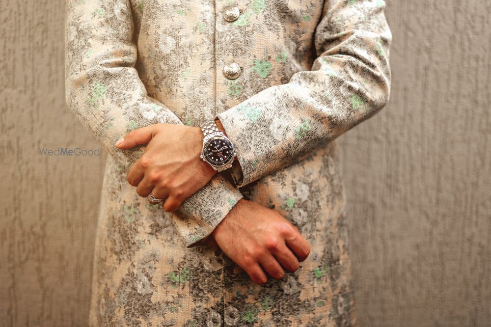 Photo of Sabyasachi floral sherwani