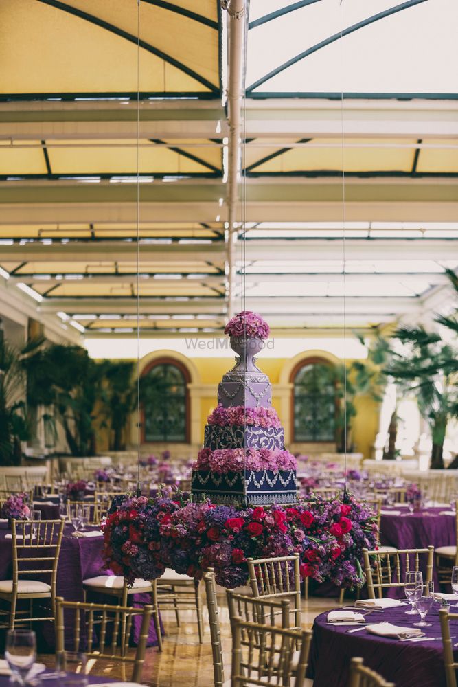 Photo of Lavender cake centerpiece